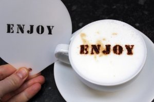 Coffee Stencil - Enjoy