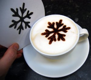 Coffee Stencil - Snowflake 2