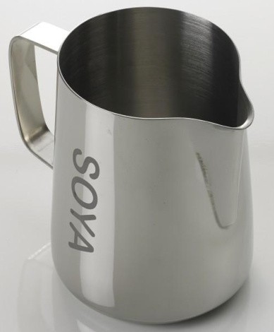 'Soya' Etched Stainless Steel Frothing Jug (0.6 L)